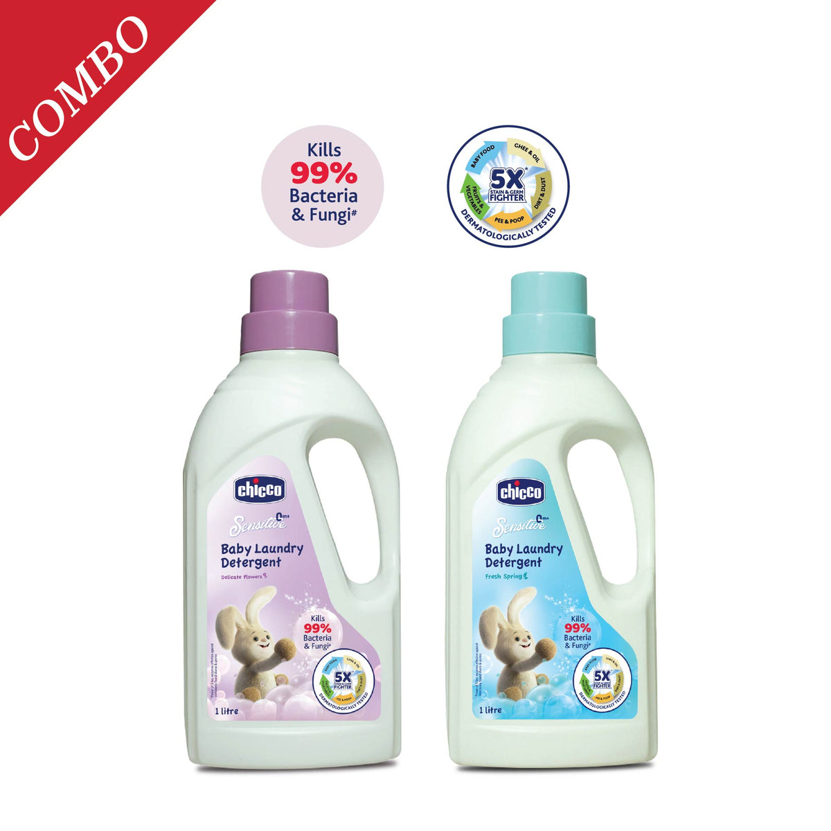 Laundry Detergent Delicate Flowers 1000ml & Laundry Detergent Fresh Spring 1000ml