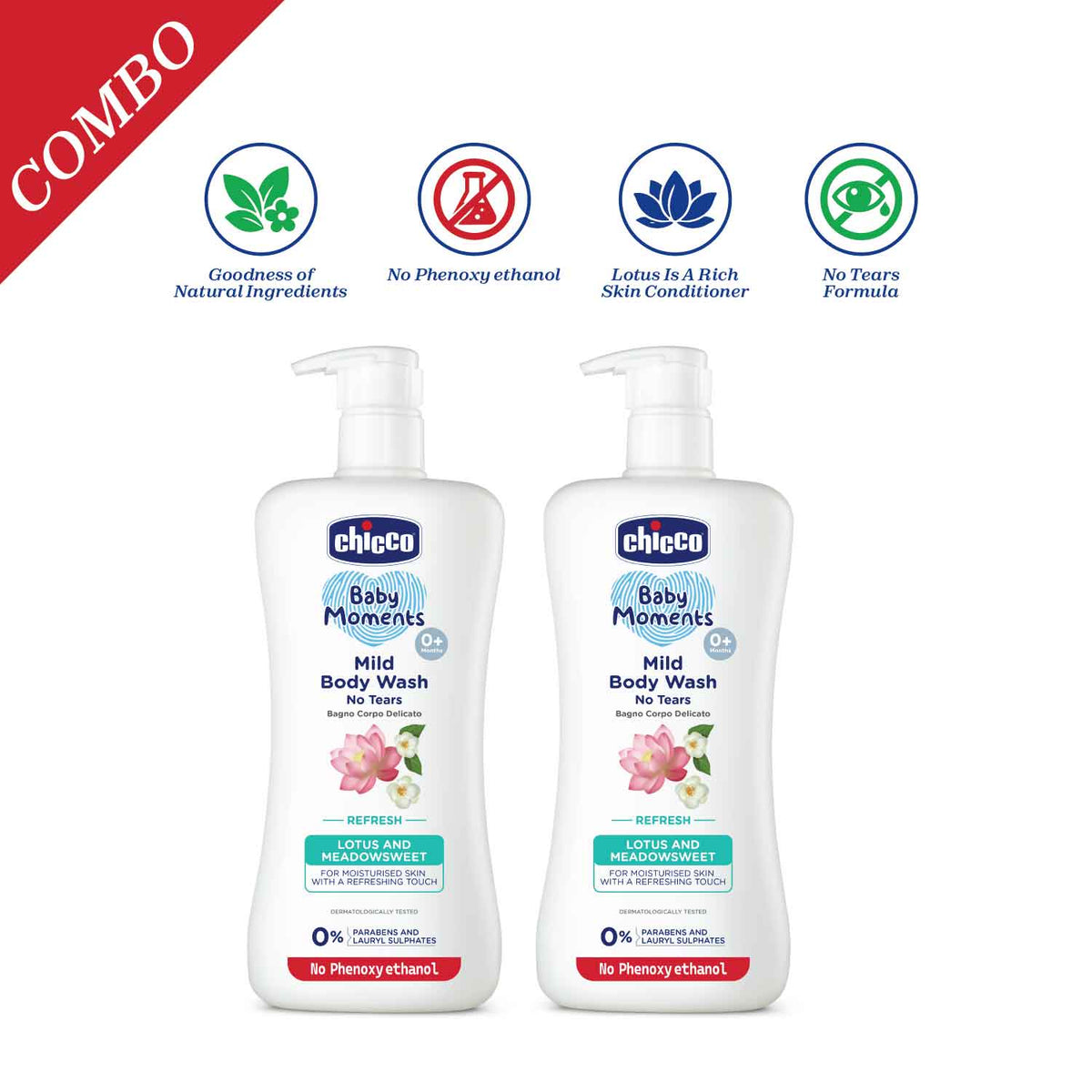 Mild Bodywash Refresh 500ml Pack of 2