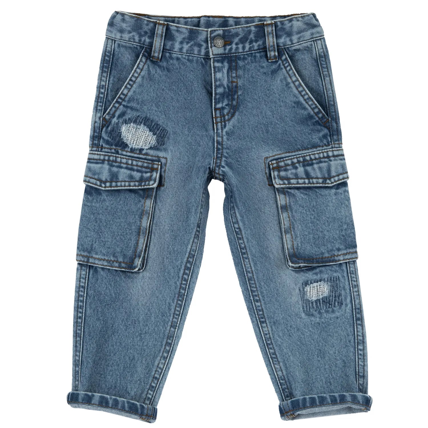 Boys Blue Woven Jeans
