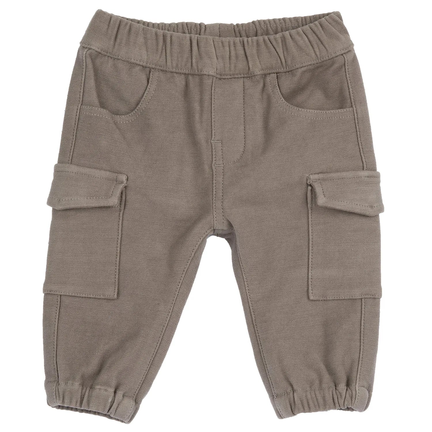 Boys Brown Self Design Joggers