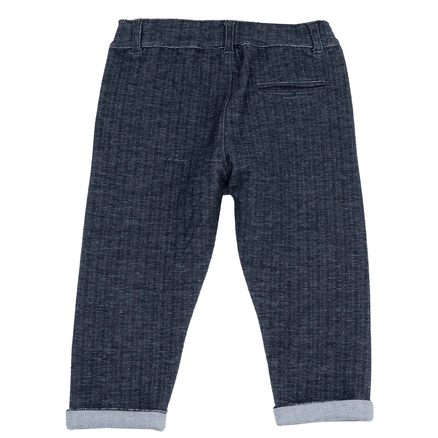 Boys Dark Blue Solid Jeans