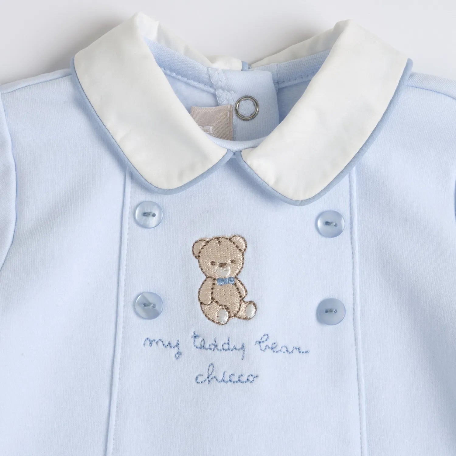 Boys Light Blue Embellished Smock with Legging