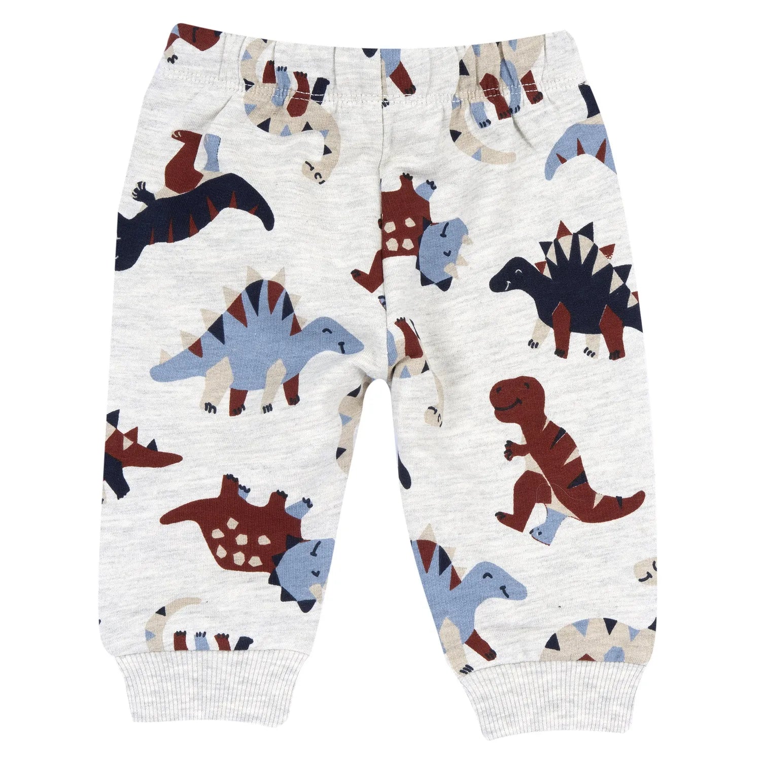 Boys Light Grey Printed Joggers