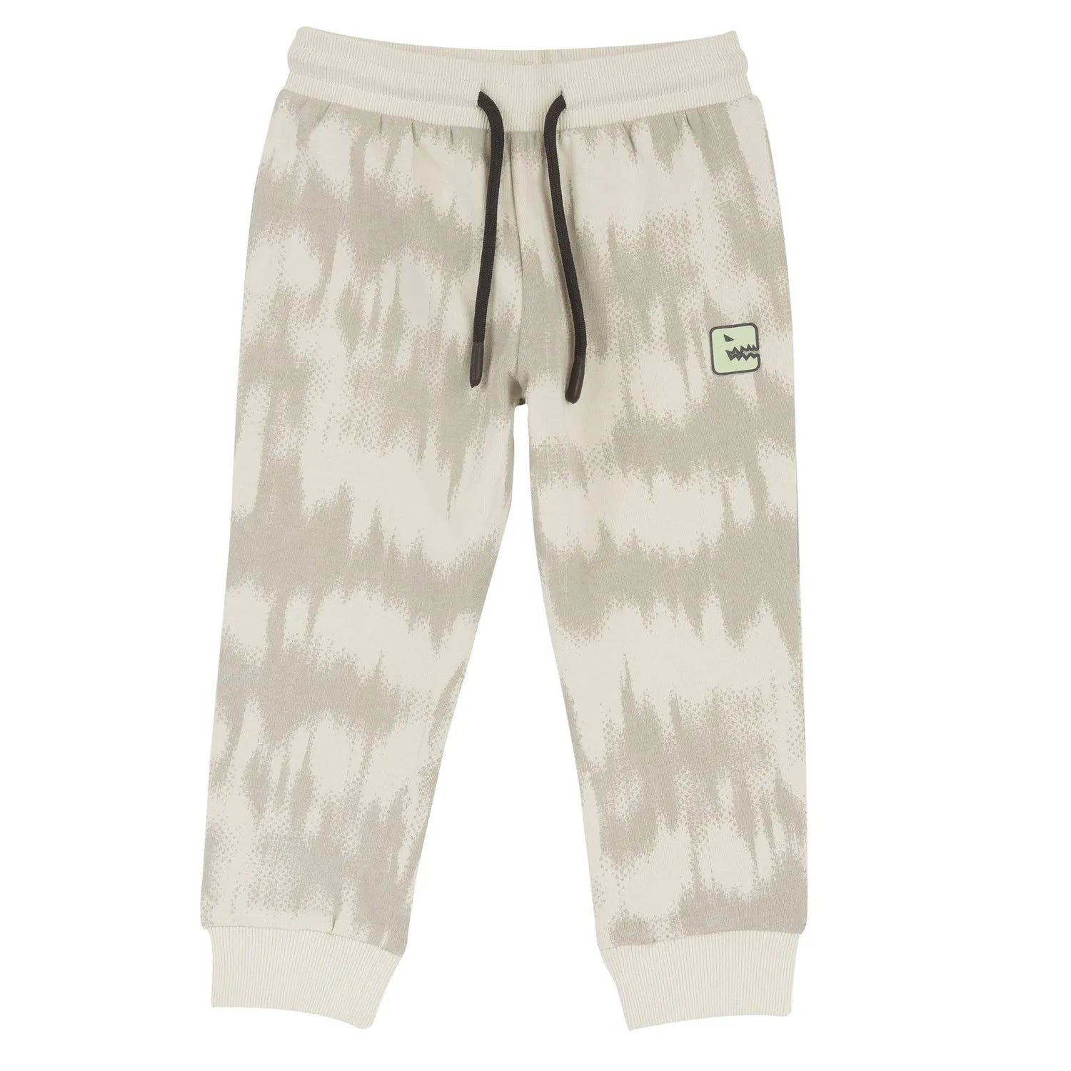 Boys Light Natural Printed Joggers