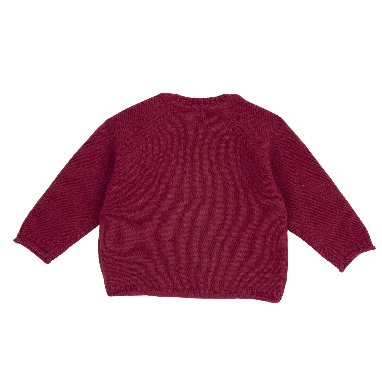 Boys Maroon Embellished Pullover