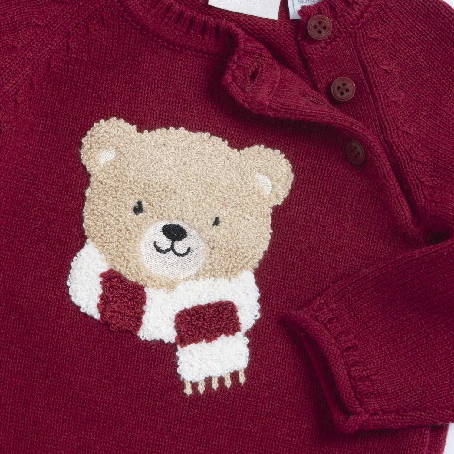 Boys Maroon Embellished Pullover