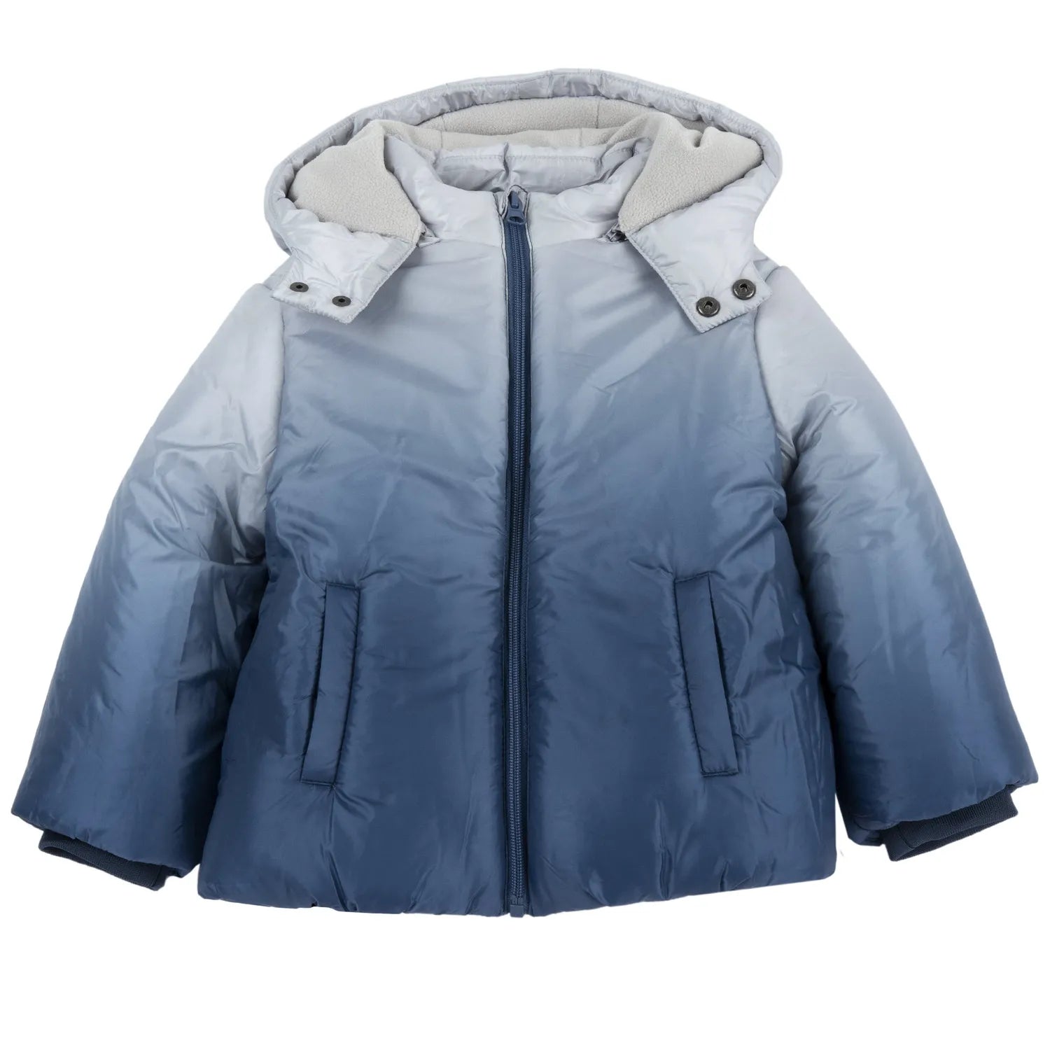 Boys Medium Blue Polyester Jacket