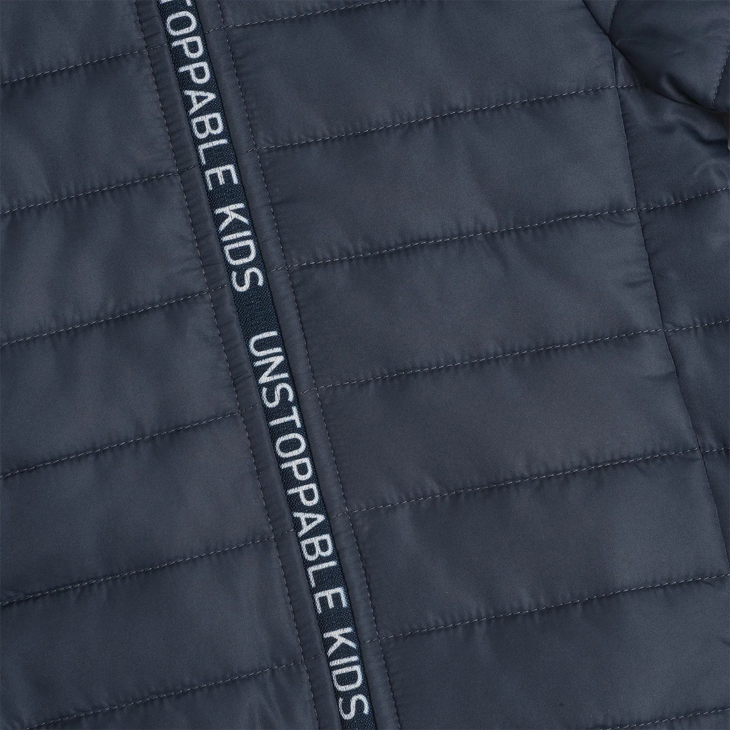 Boys Medium Blue Solid Polyester Jacket