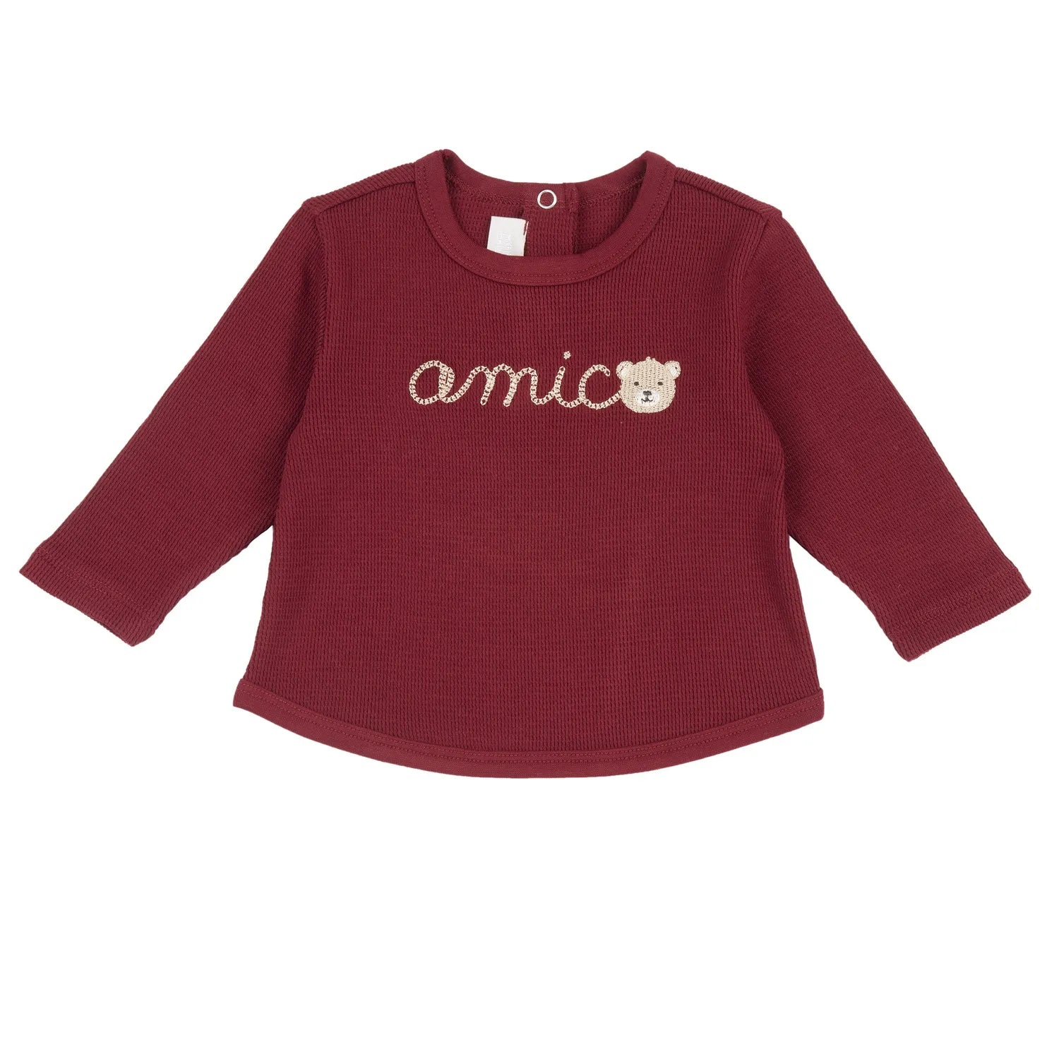 Boys Medium Red Printed Long Sleeve T-shirt