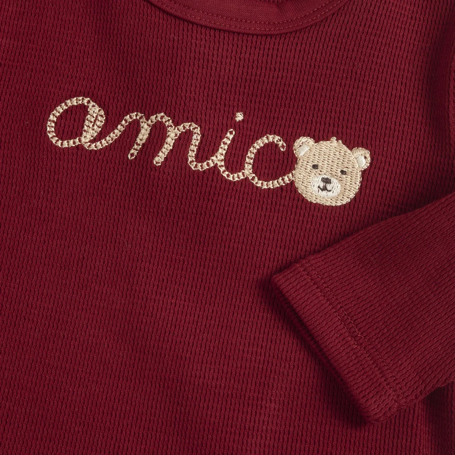 Boys Medium Red Printed Long Sleeve T-shirt