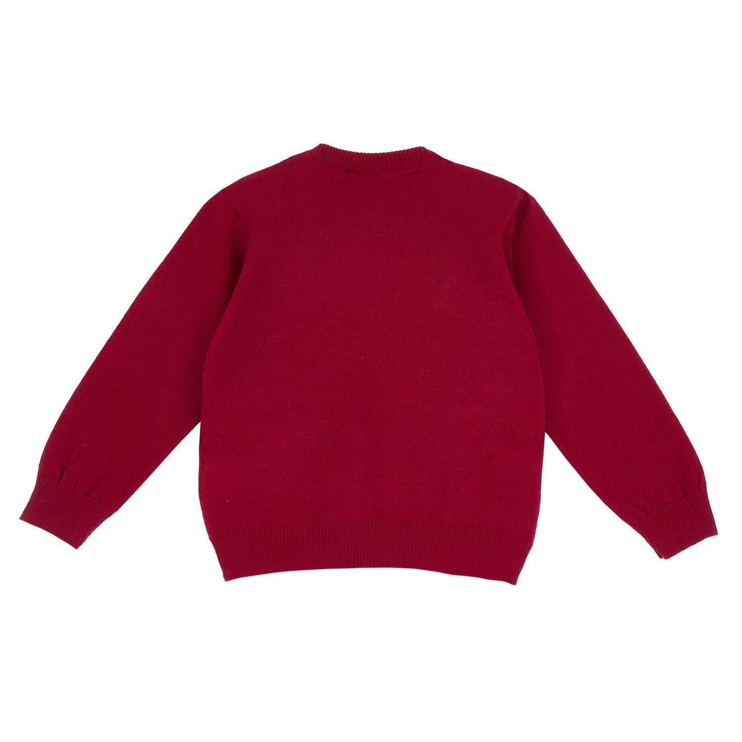Boys Medium Red Printed Pullover