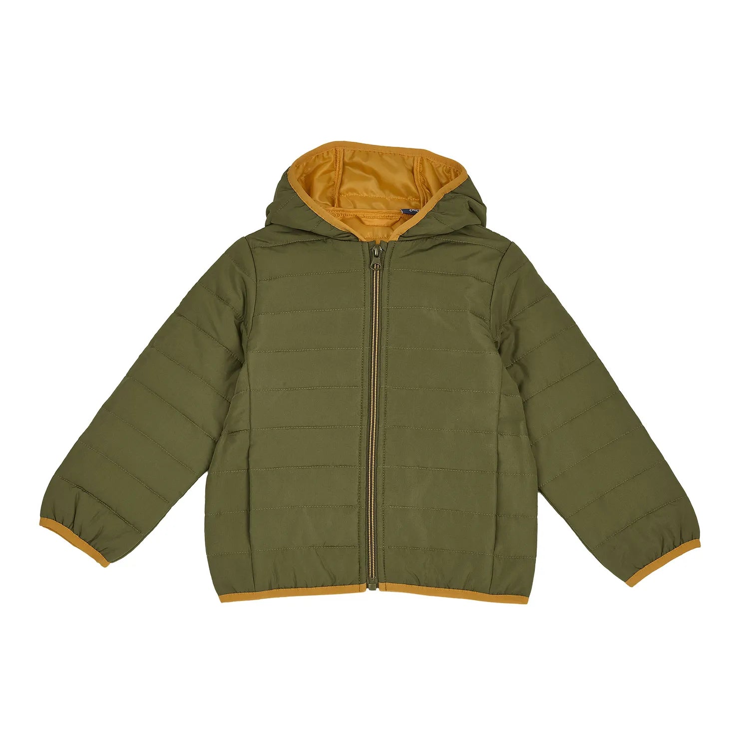Boys Solid Polyester Padded Jacket