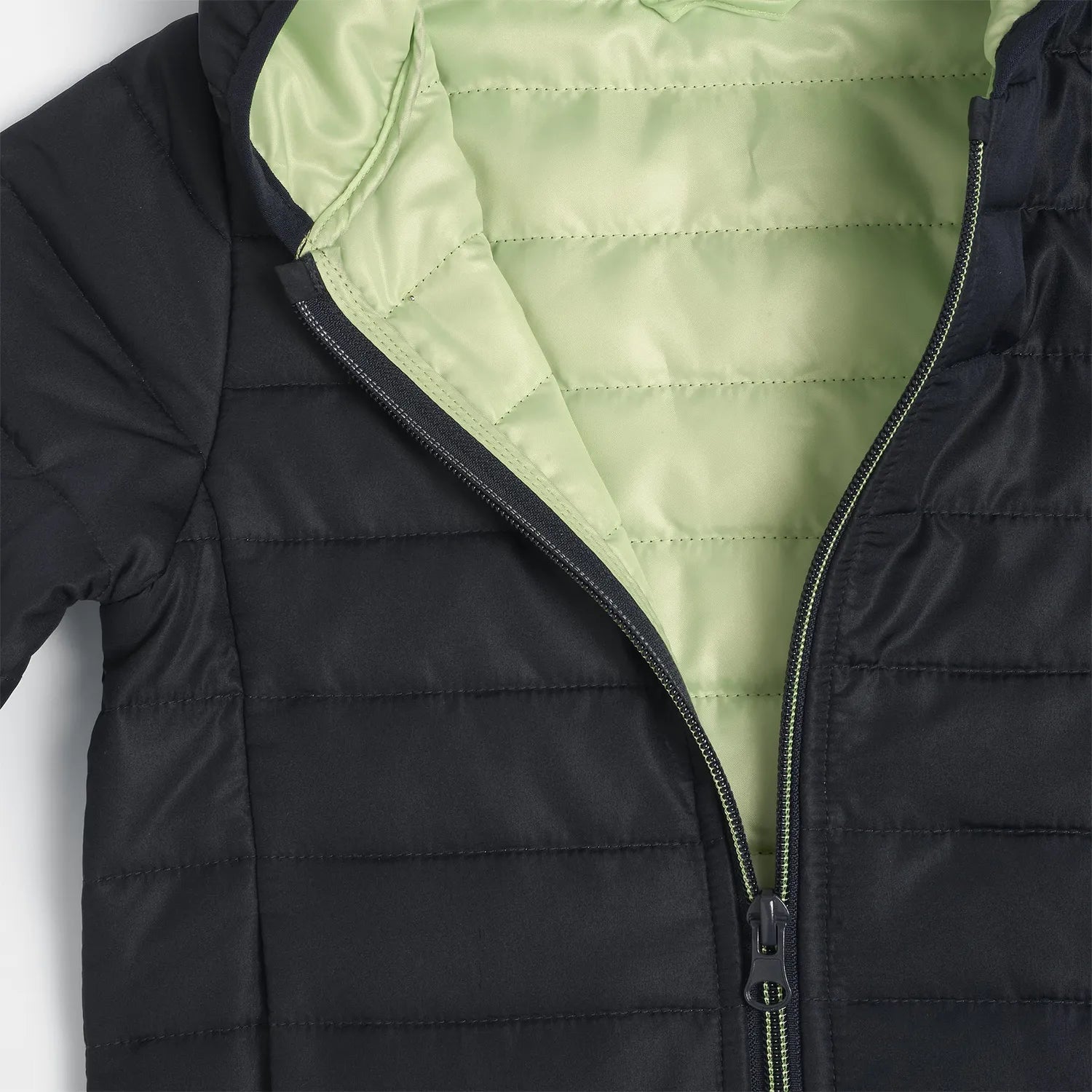 Boys Solid Polyester Padded Jacket
