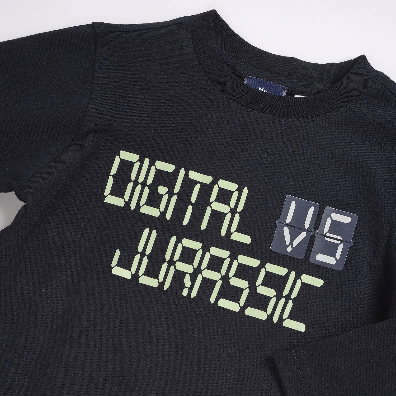 Boys Typography Printed Cotton Long Sleeve T-shirt