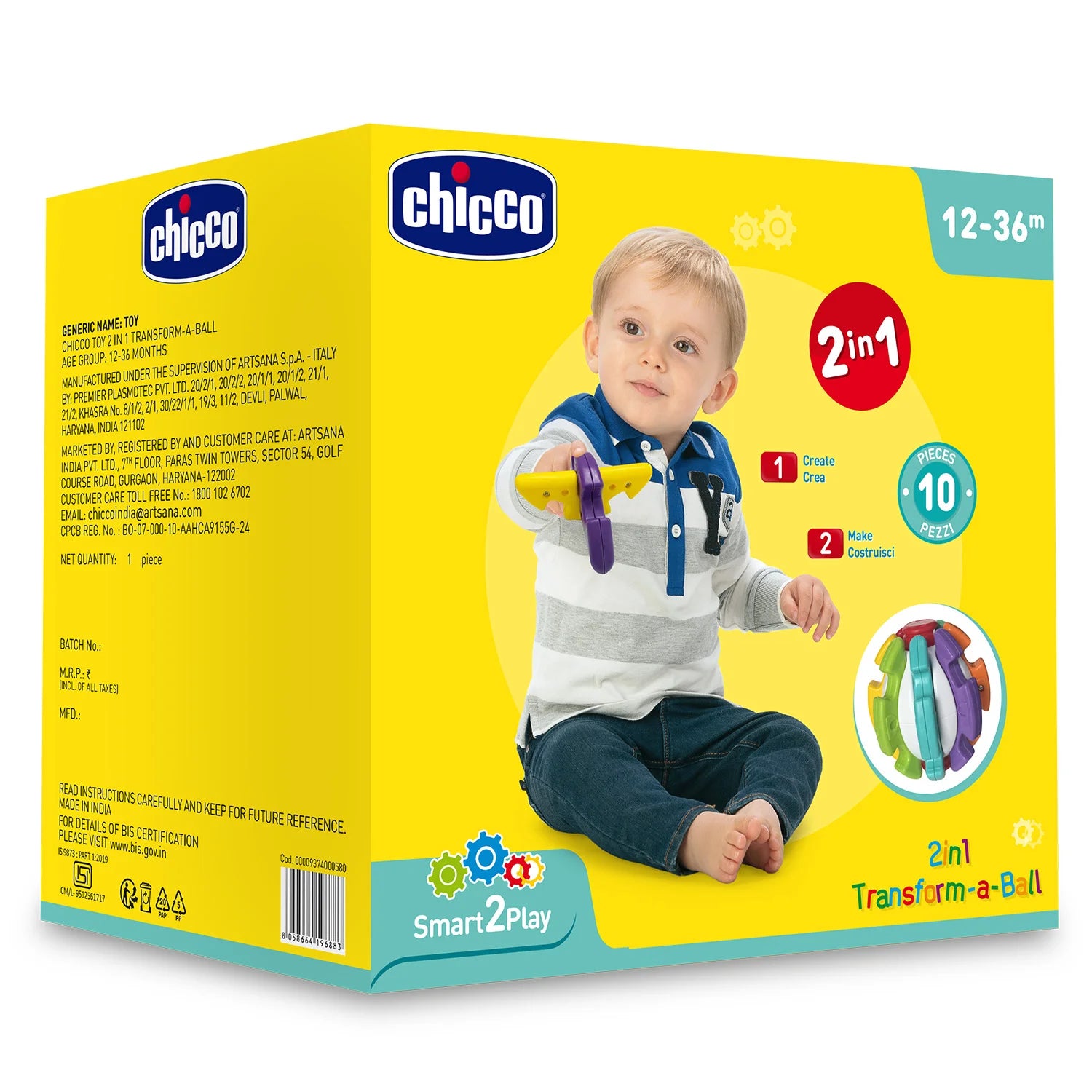 Chicco 2 in 1 Transform-a-Ball