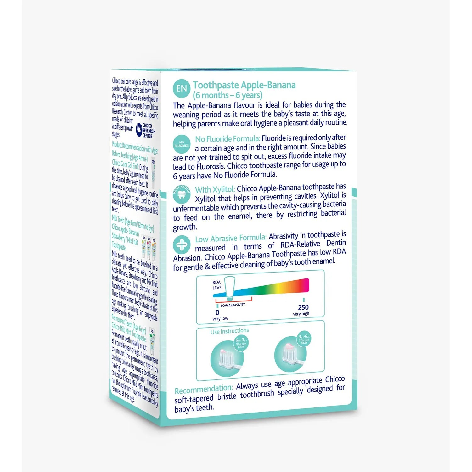 Applebanana Toothpaste 6M to 6Y 50g Pack of 2