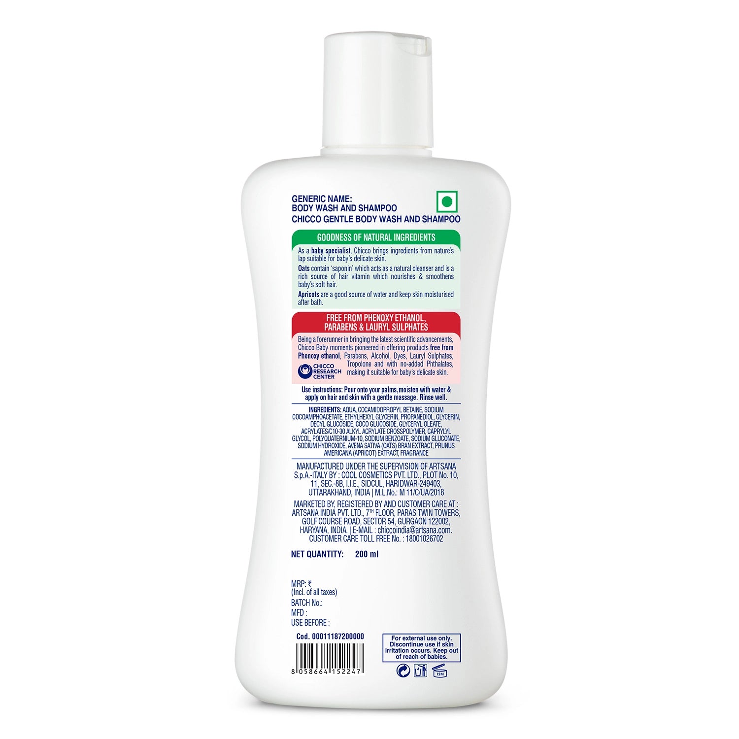 Baby Moments Gentle Bodywash & Shampoo 200 ml