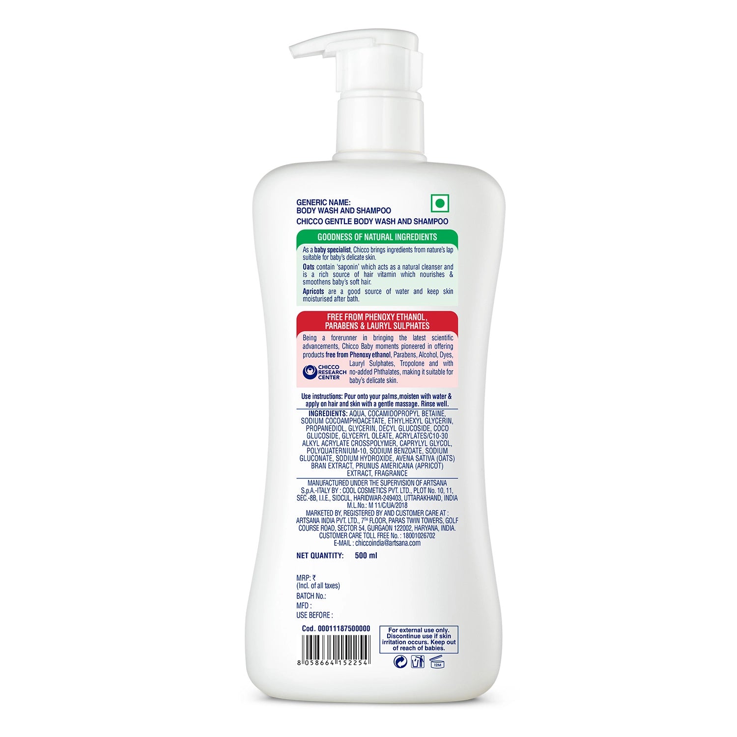 Baby Moments Gentle Bodywash & Shampoo 500 ml