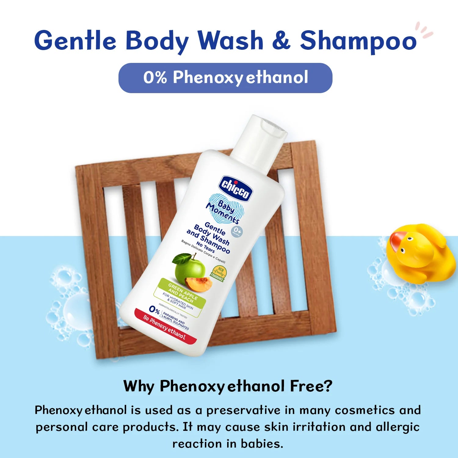 Baby Moments Gentle Bodywash & Shampoo Green Apple 100ml