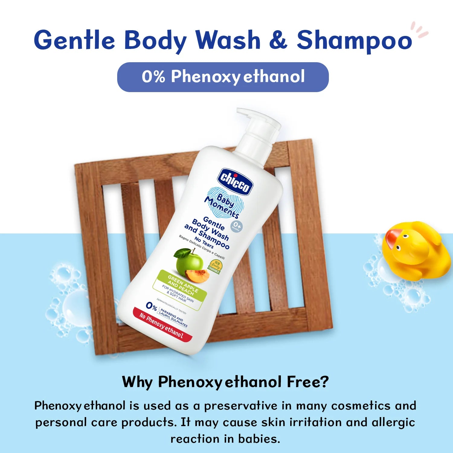 Baby Moments Gentle Bodywash & Shampoo Green Apple 500ml