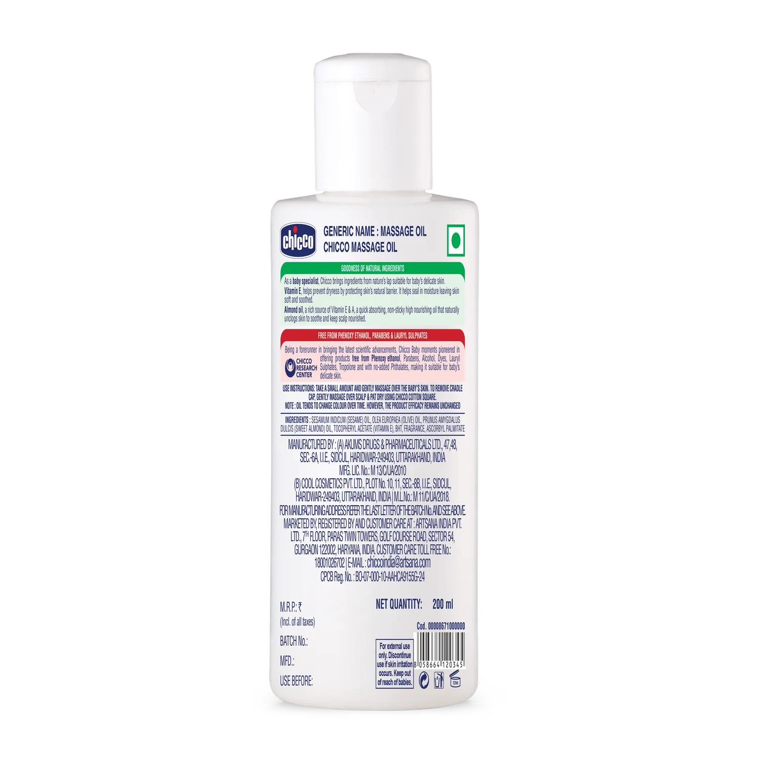 Baby Moments Massage Oil 200 ml