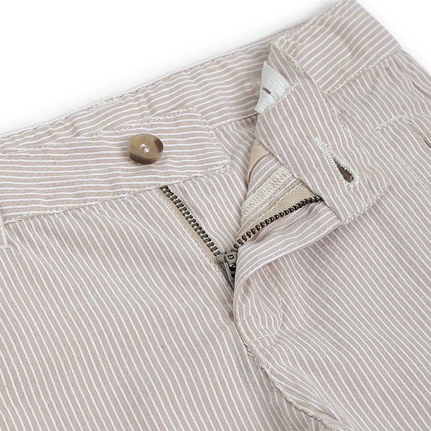 Boys Beige Cotton Shorts