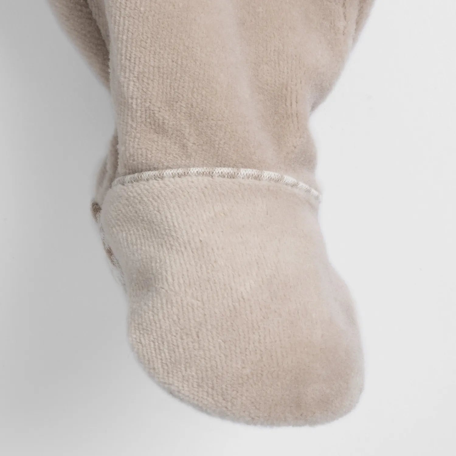 Boys Beige Nappy Opening Babysuit