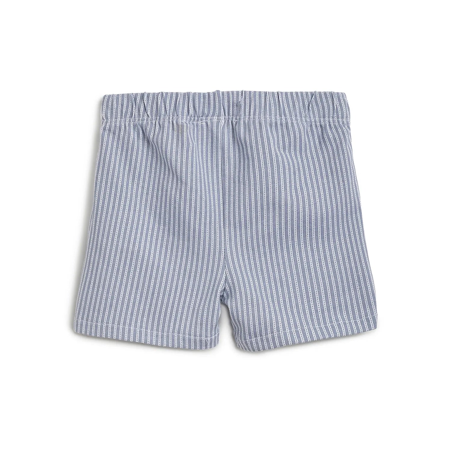 Boys Beige Printed T-Shirt with Shorts