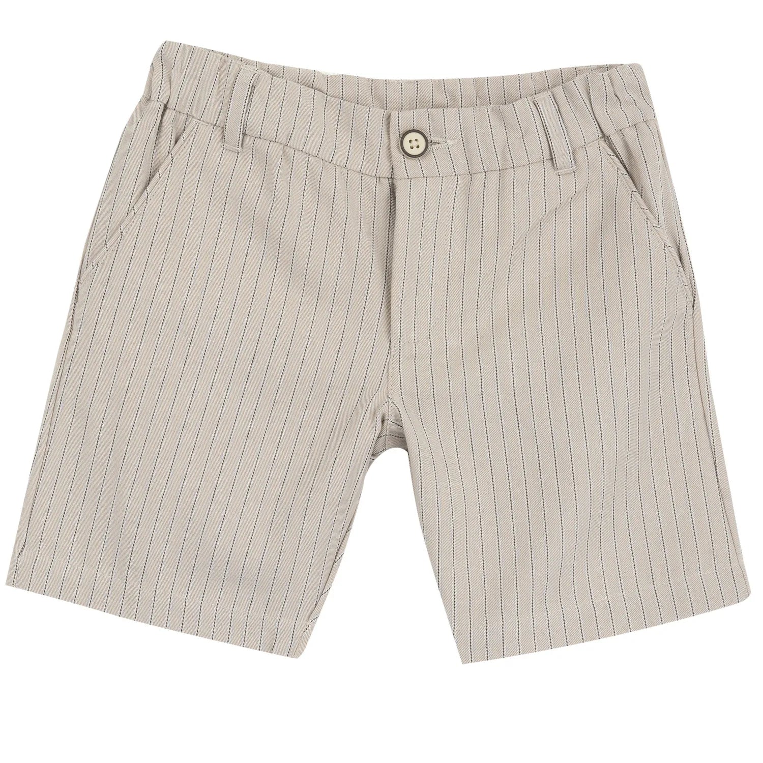 Boys Blue and Beige Printed T-Shirt with Shorts