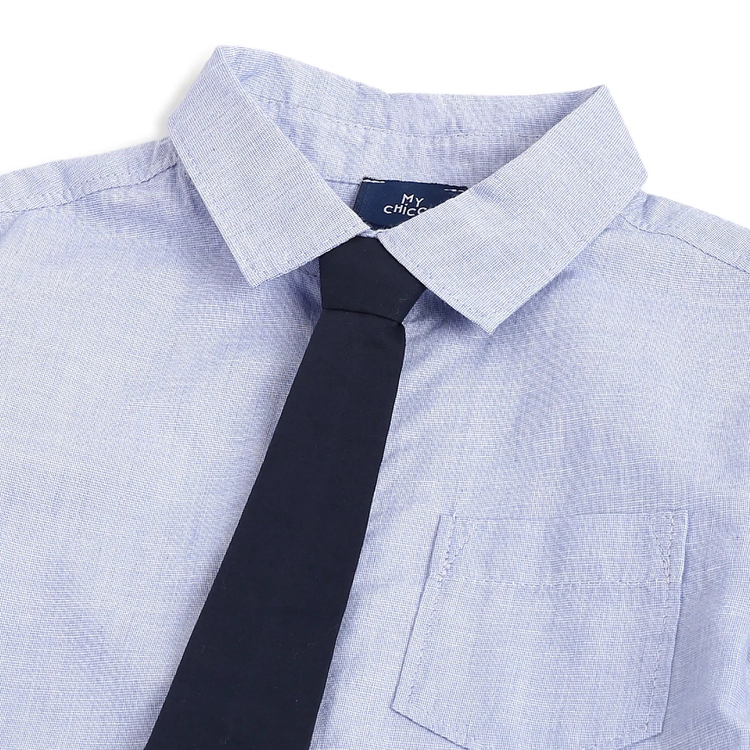 Boys Blue Cotton Casual Shirt