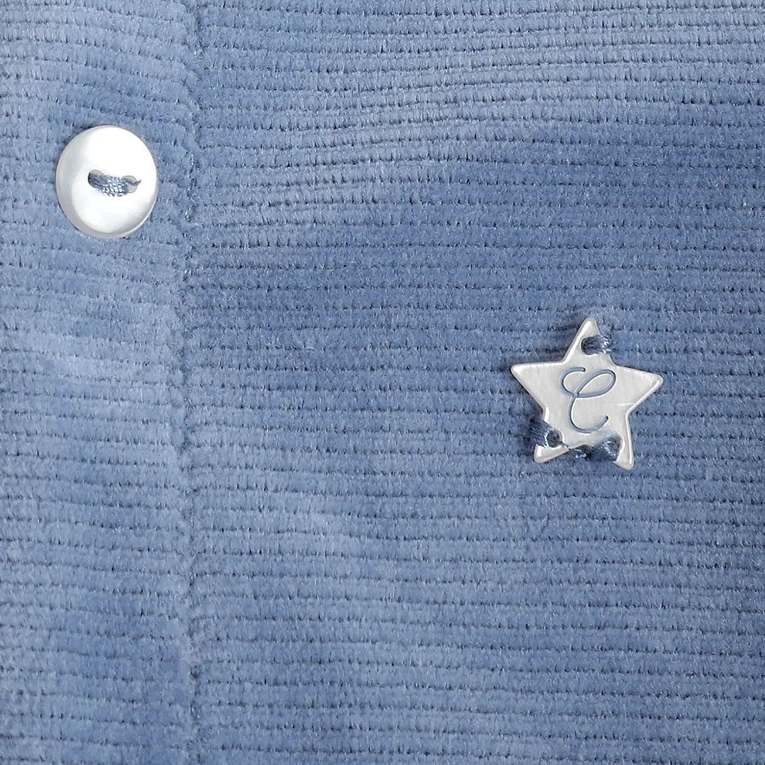 Boys Blue Front Opening Babysuit