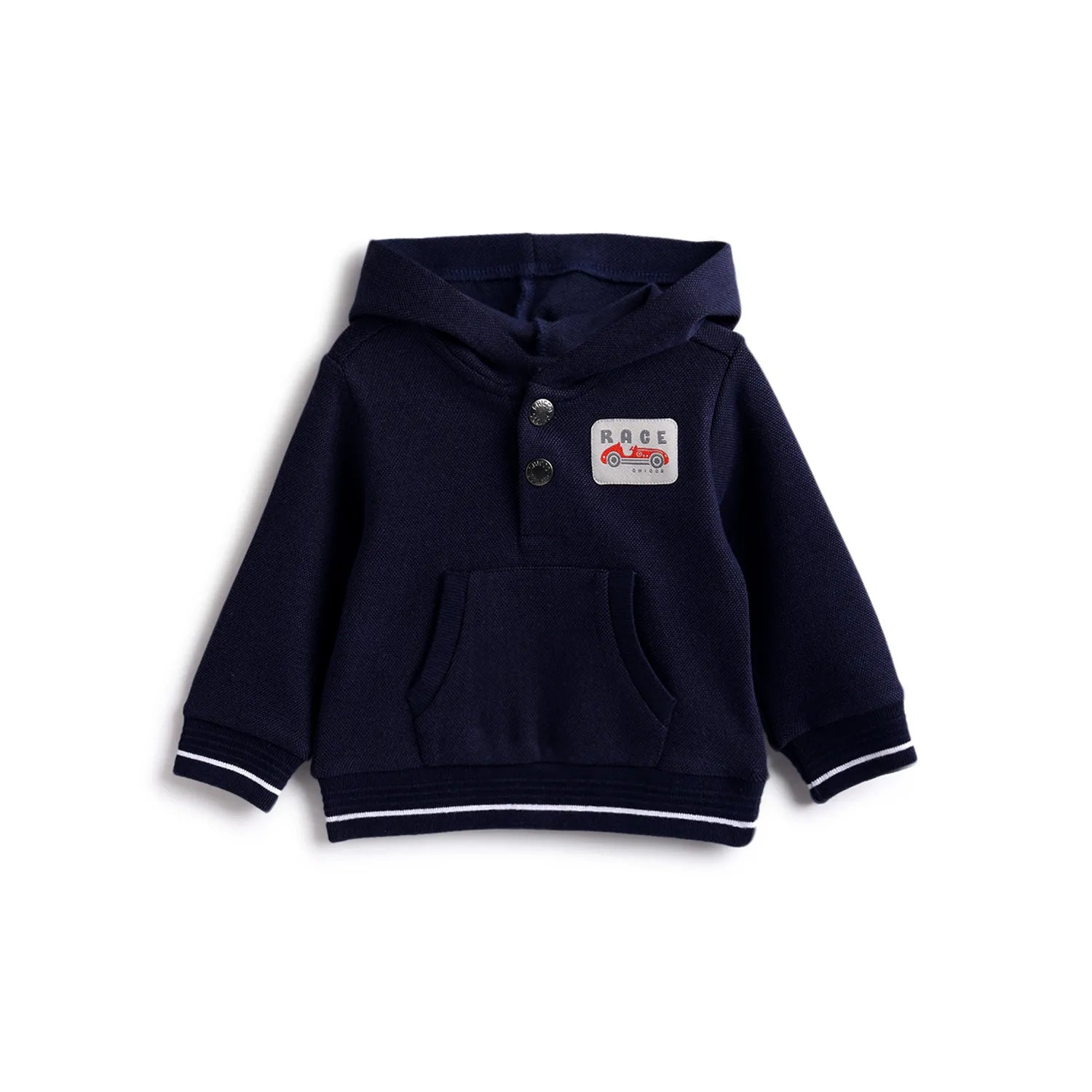 Boys Blue Hooded Sweatshirt