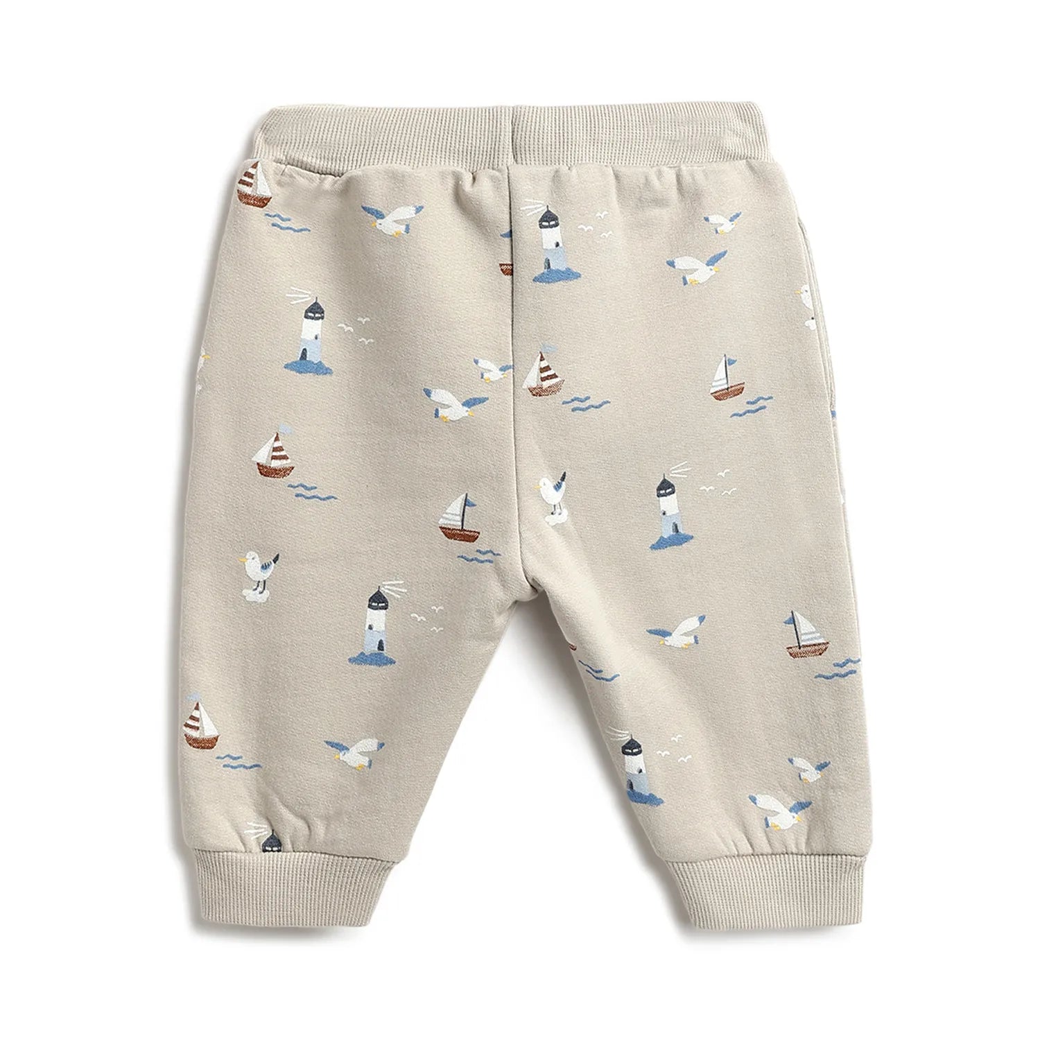 Boys Blue Printed Tshirt with Joggers