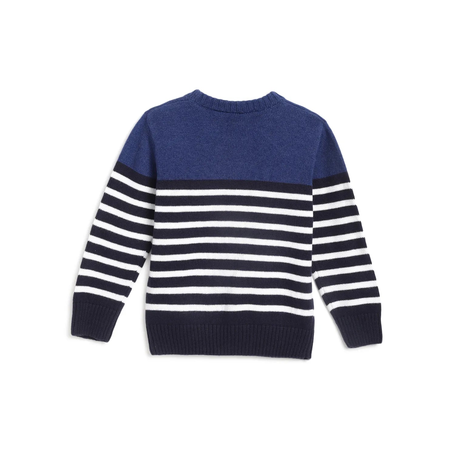 Boys Blue Striped Pullover