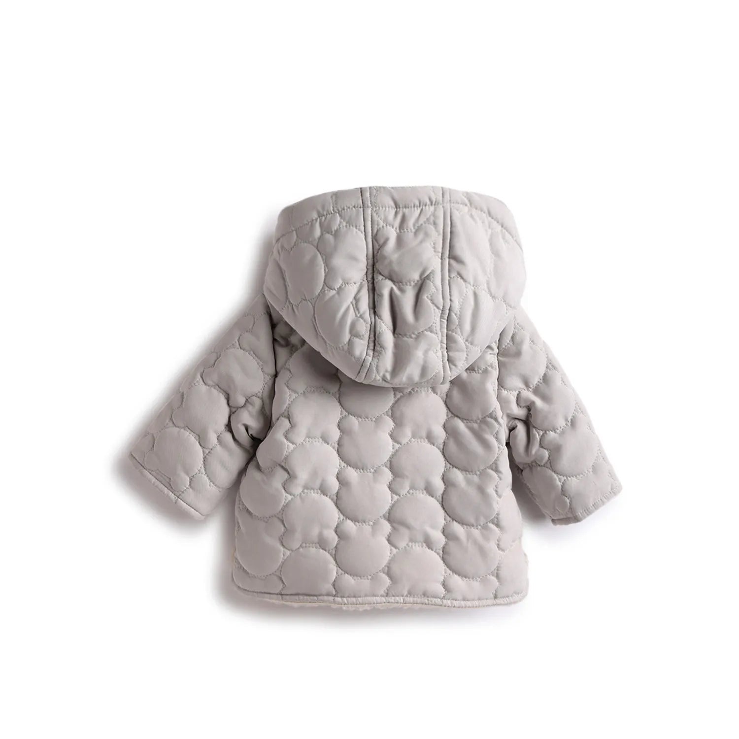 Boys Brown Self Design Hooded Jacket