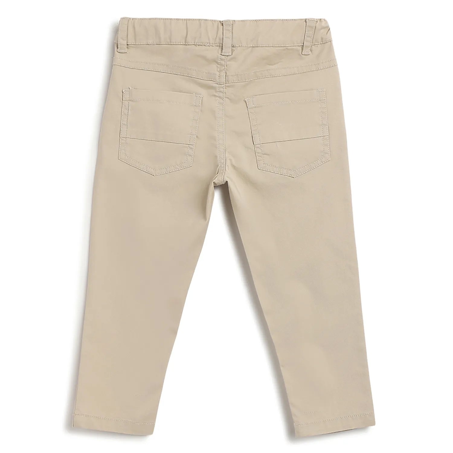 Boys Cotton Mid-Rise Trousers