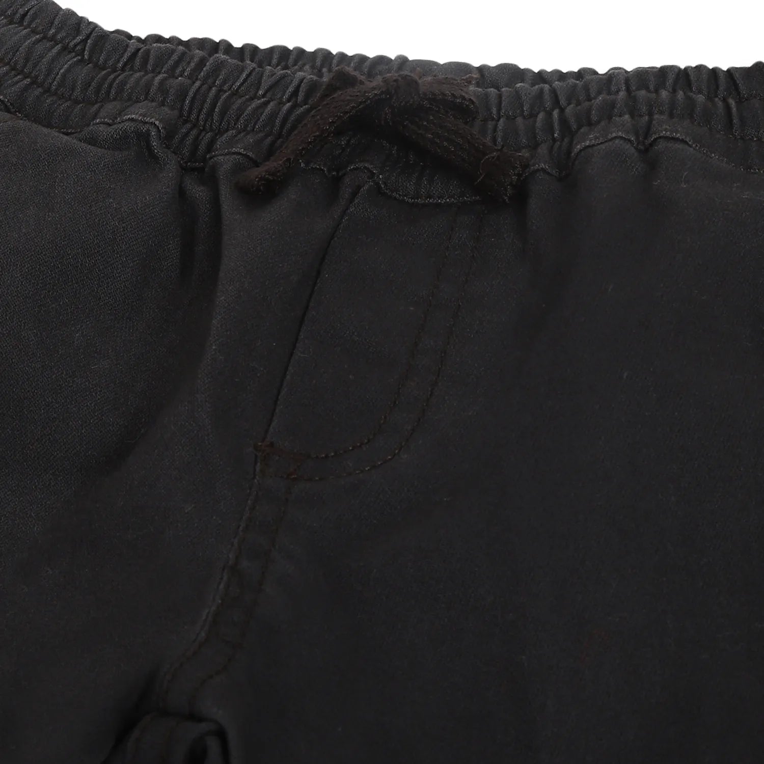 Boys Dark Grey Mid-Rise Relaxed Joggers