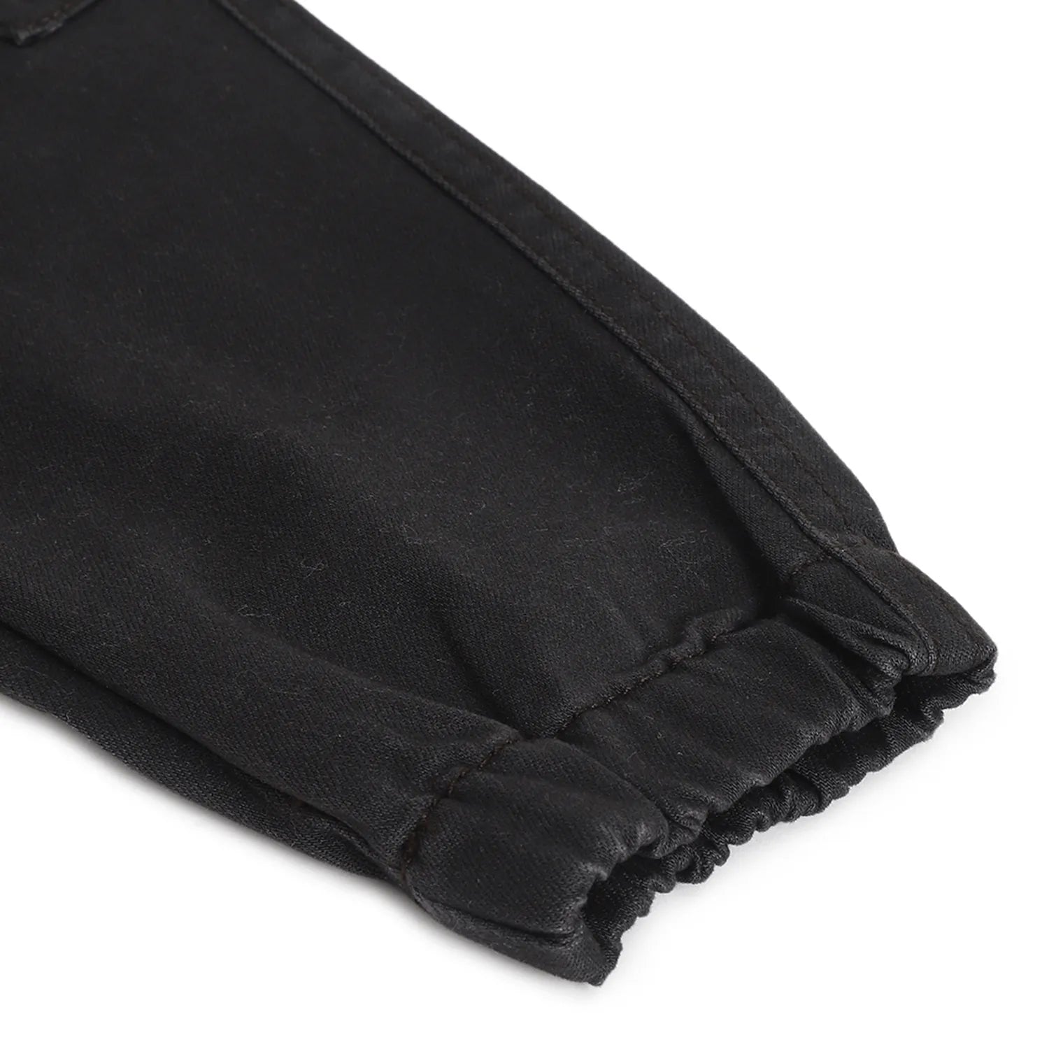 Boys Dark Grey Mid-Rise Relaxed Joggers