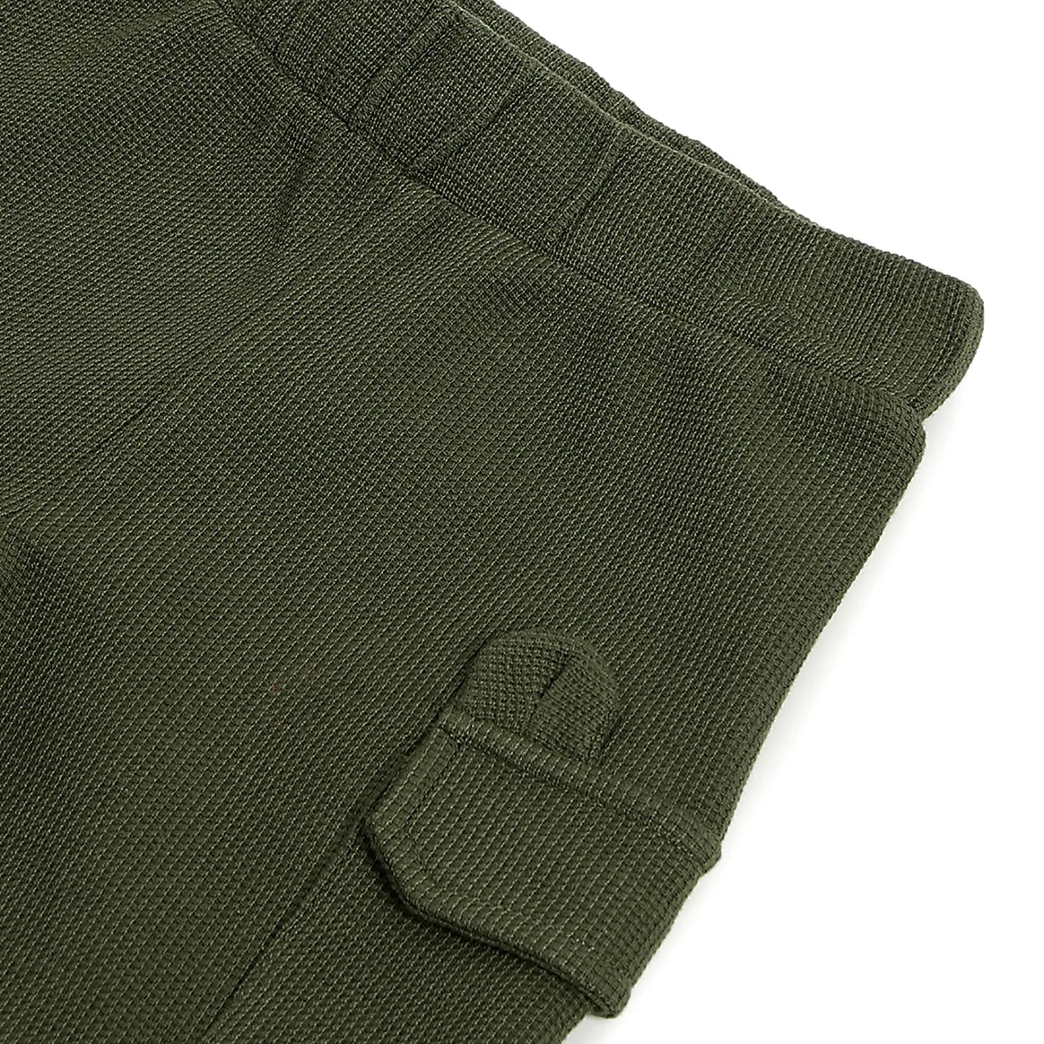 Boys Green Cargo Trousers