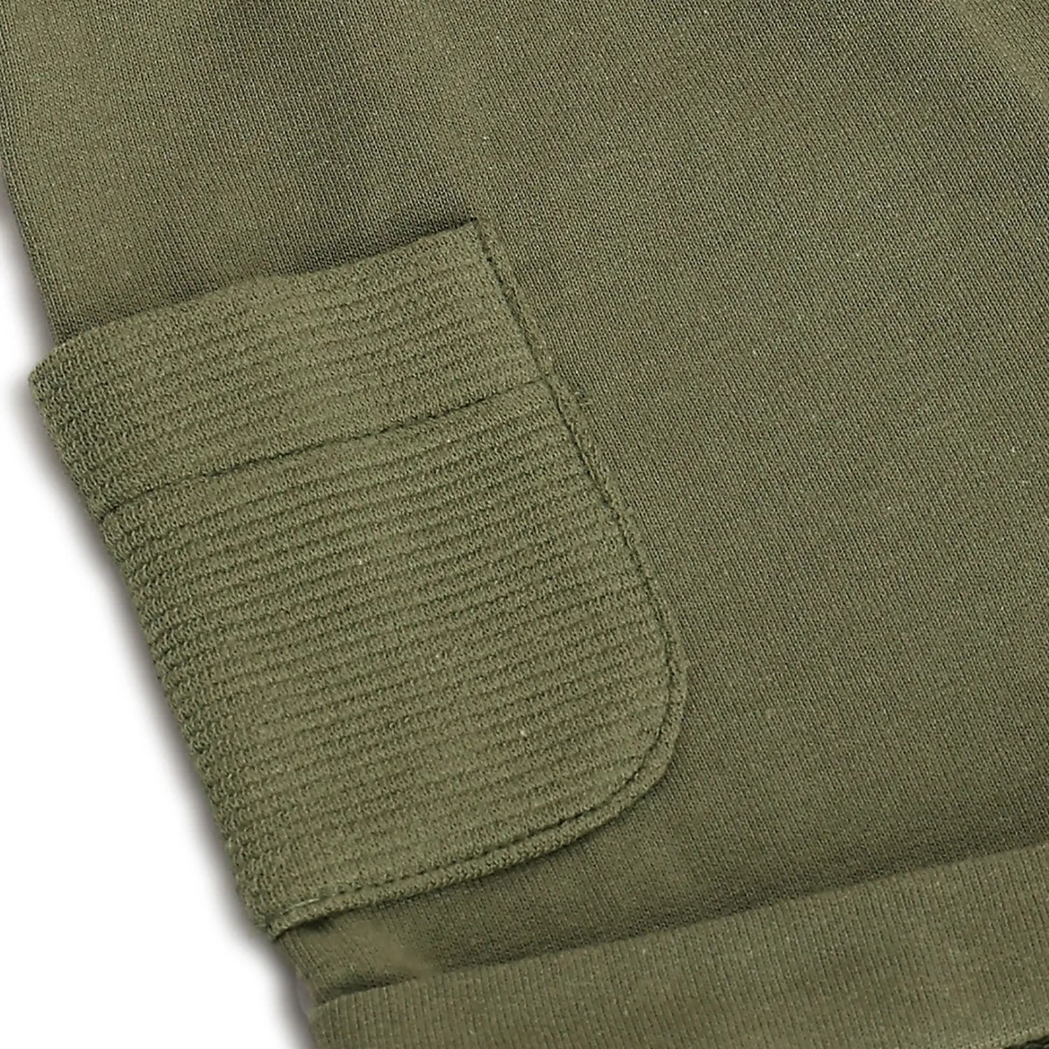 Boys Green Cotton Shorts