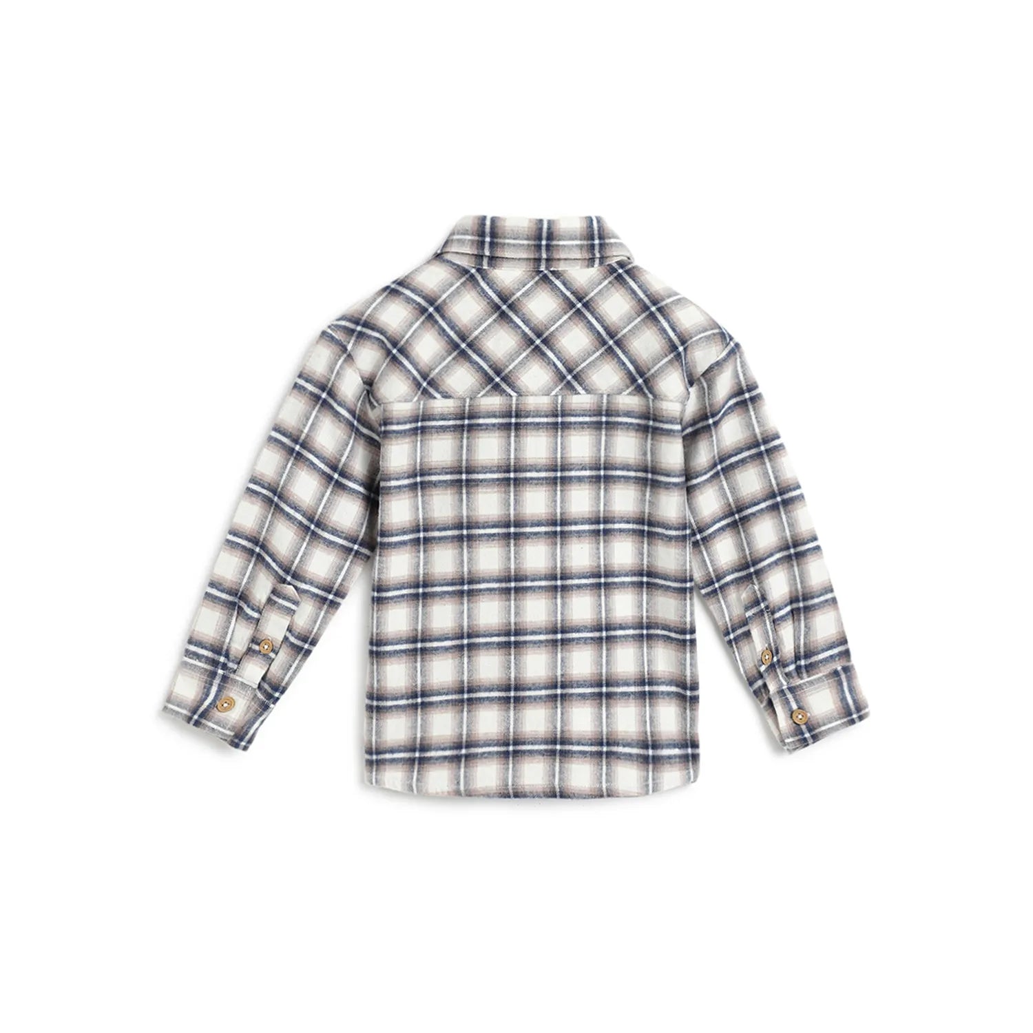 Boys Grey Checks Opaque Casual Shirt