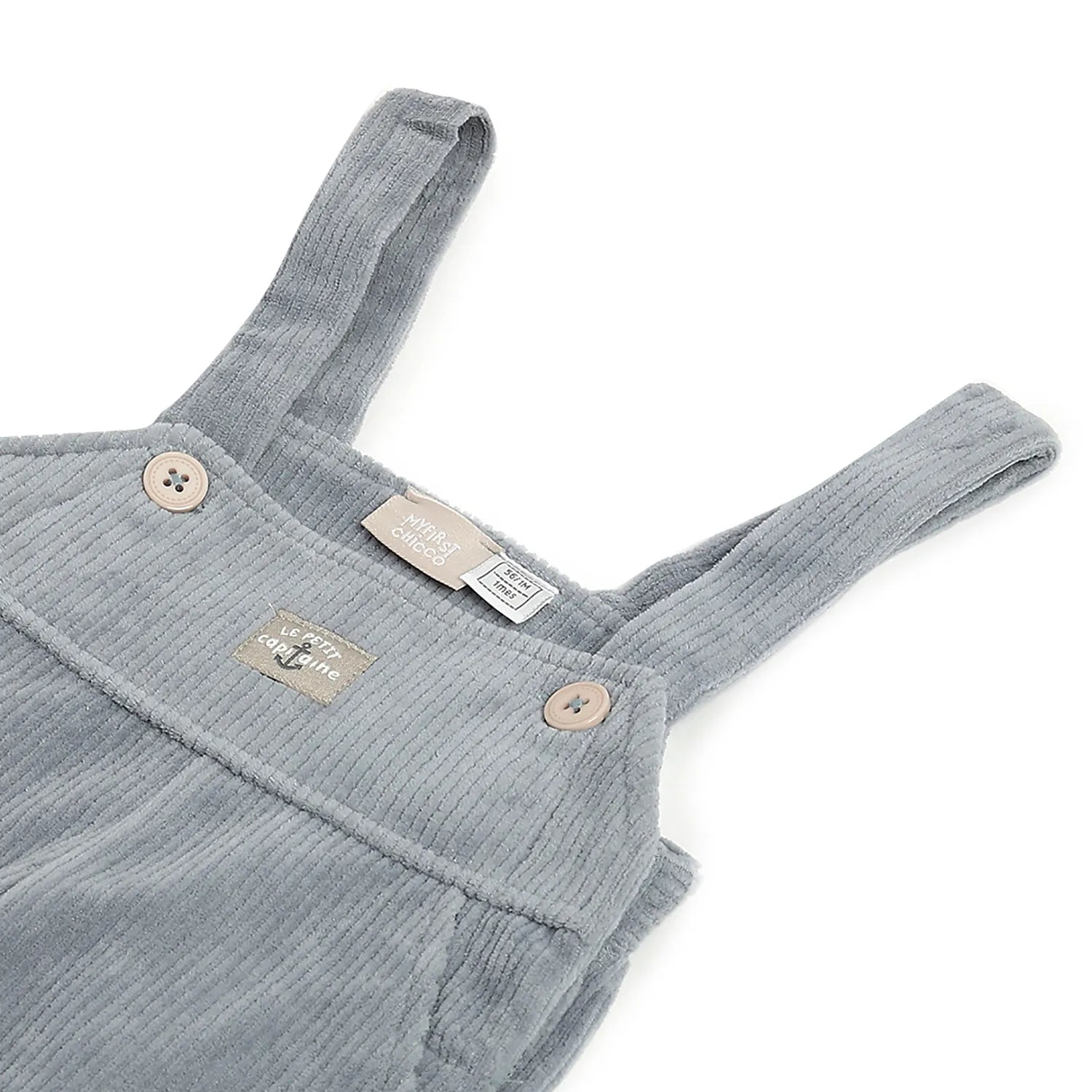 Boys Grey Medium Length Dungaree