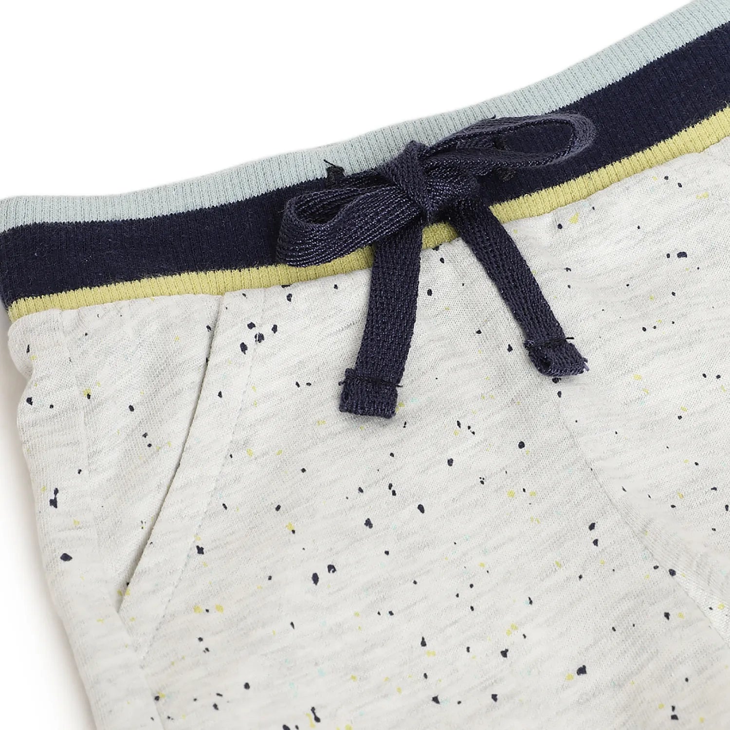 Boys Grey Printed Shorts