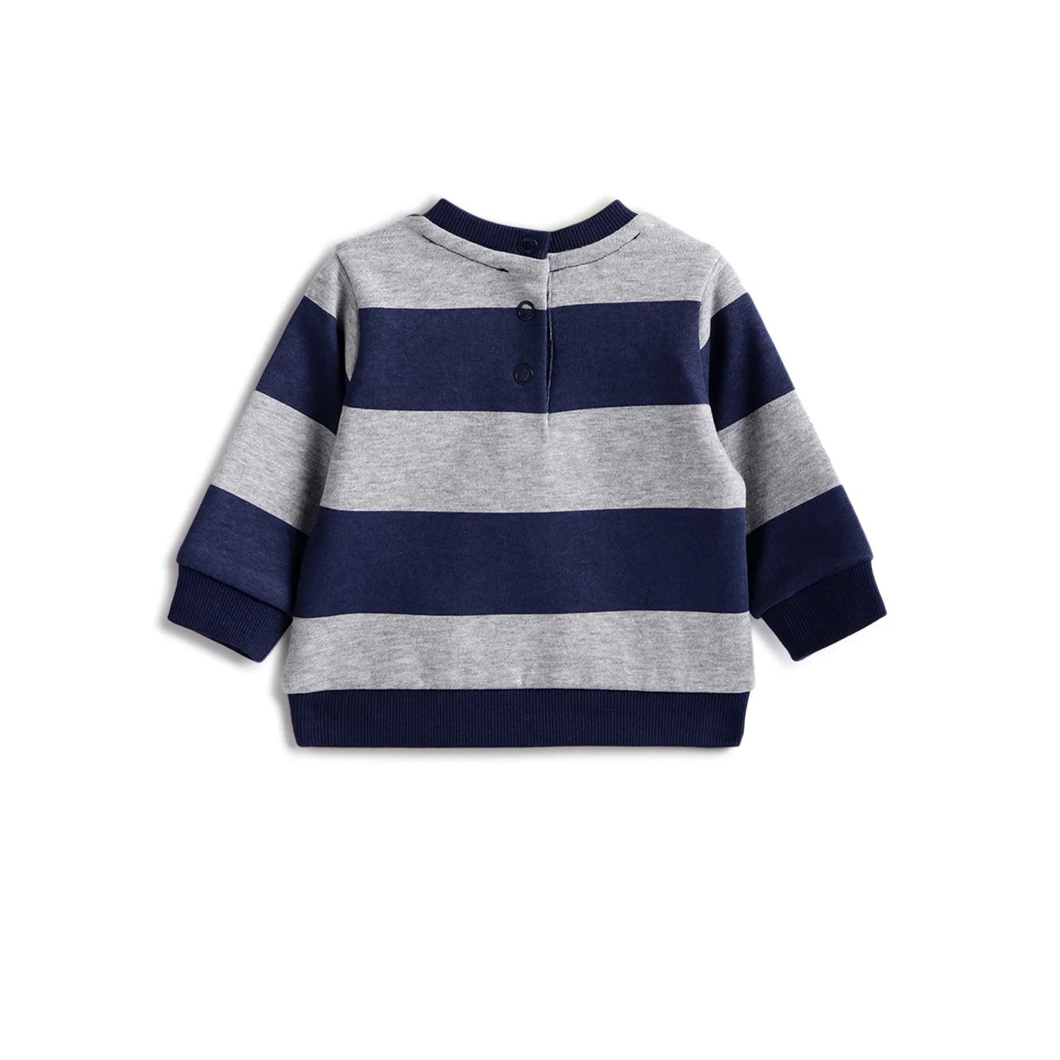 Boys Grey Striped Sweatshirt With Trouser