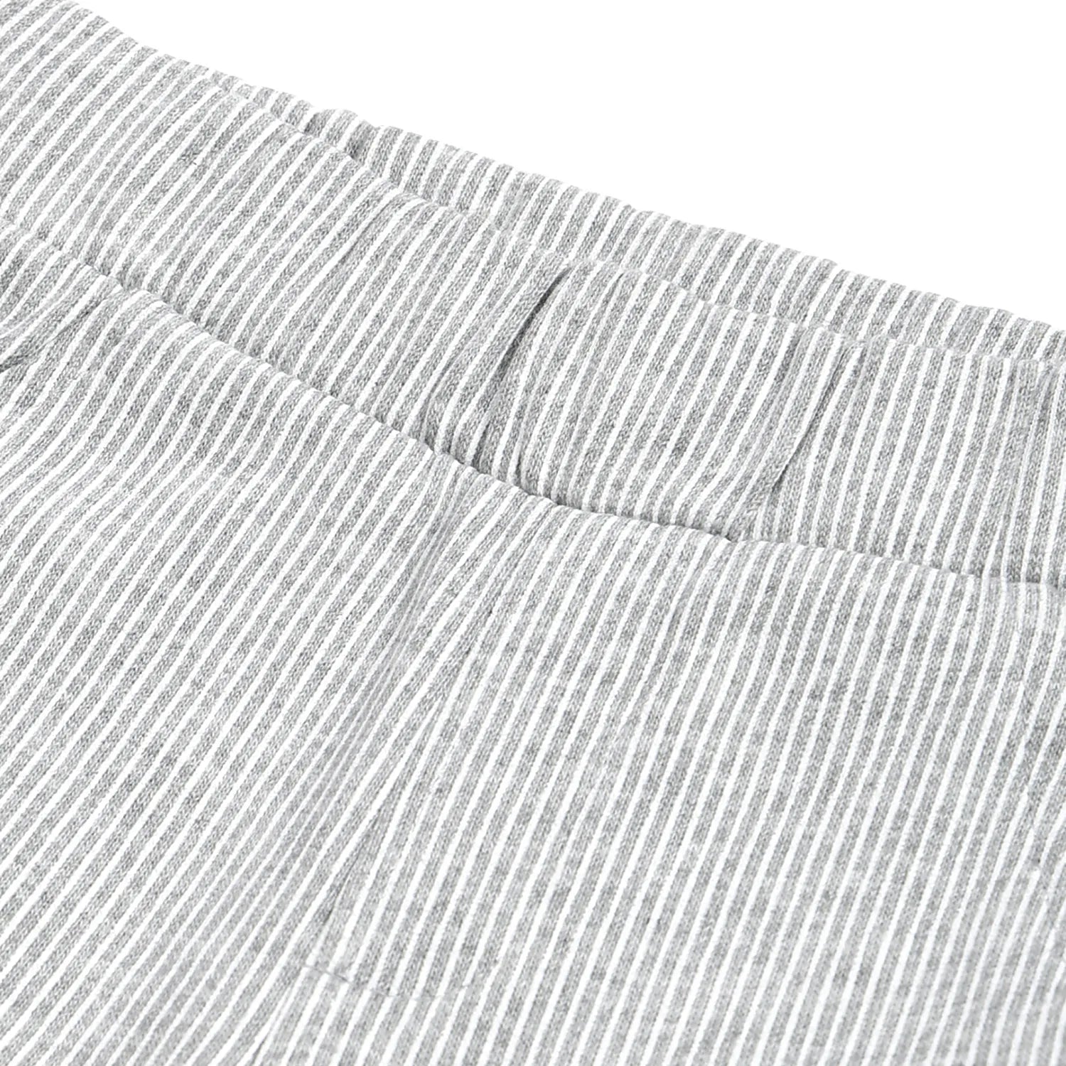 Boys Grey Striped Trousers