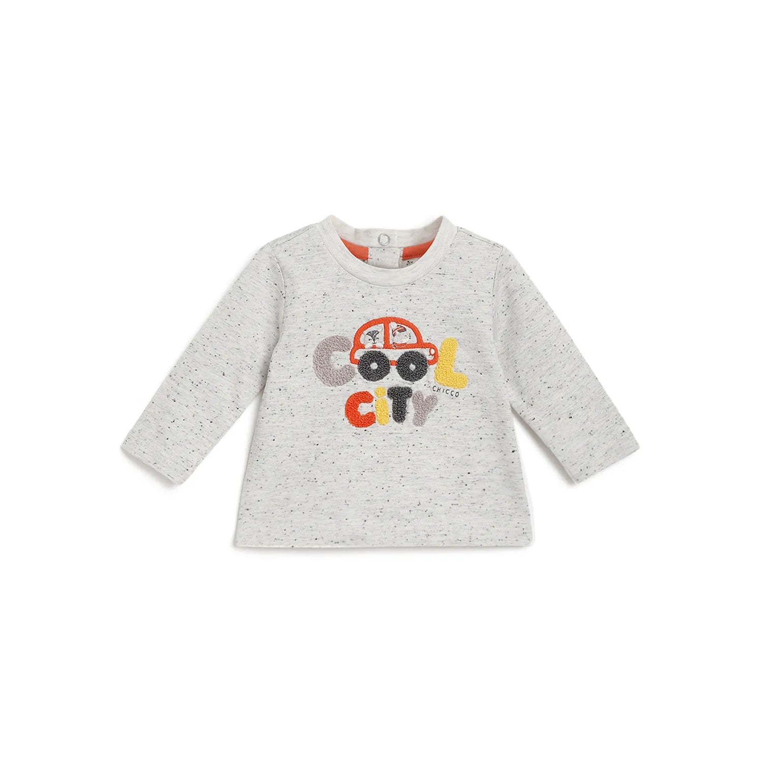 Boys Grey Typography Printed T-shirt