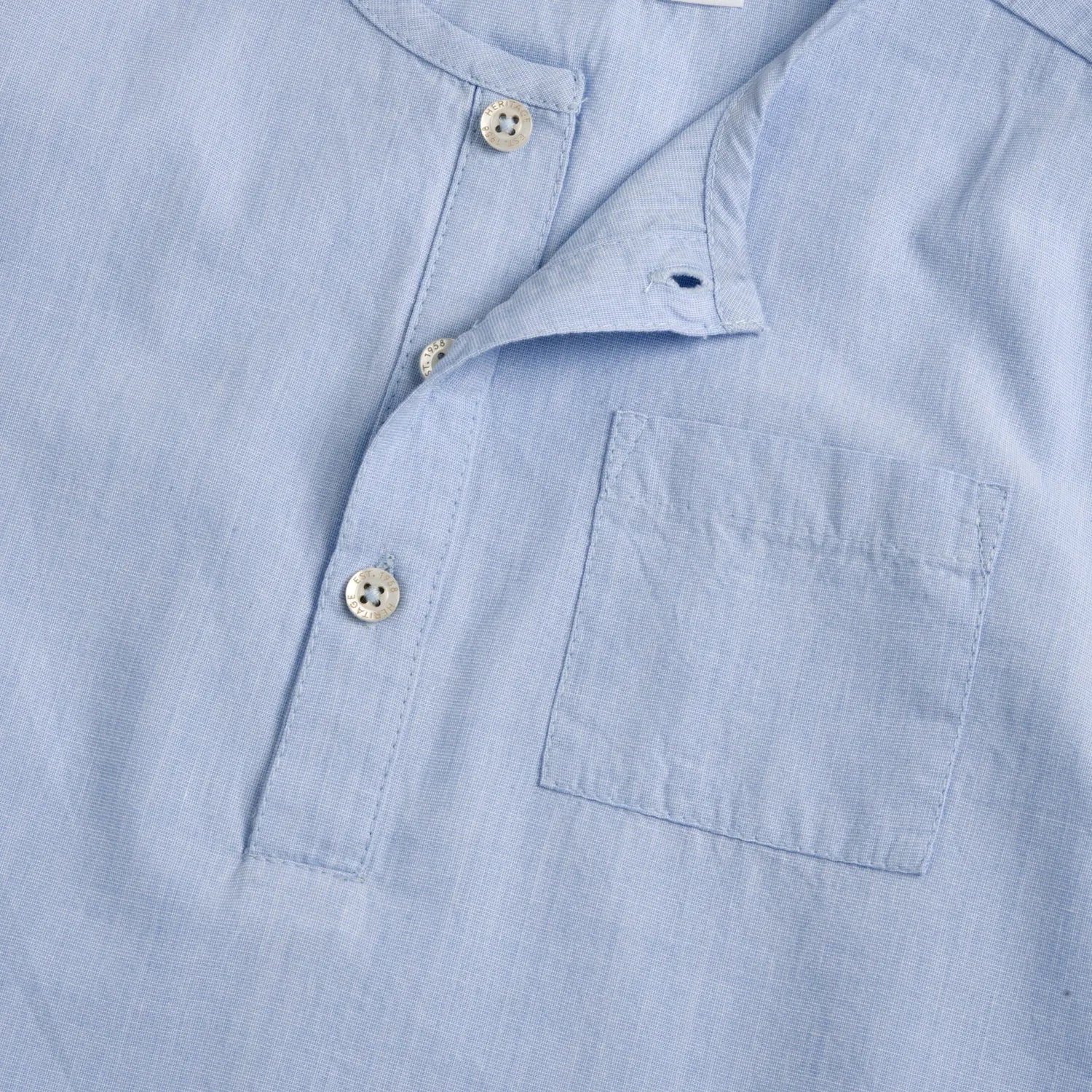 Boys Light Blue Solid Shirt