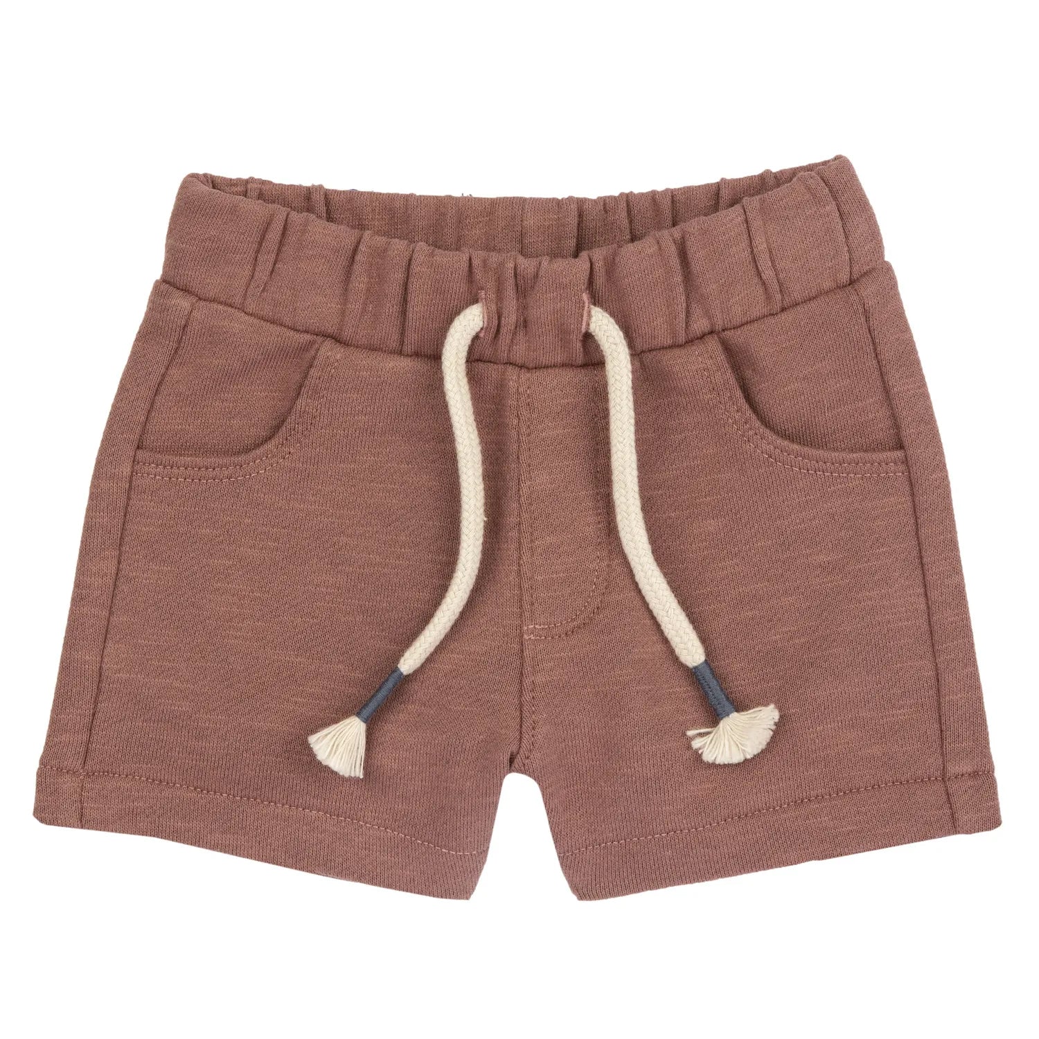 Boys Light Brown Solid Shorts