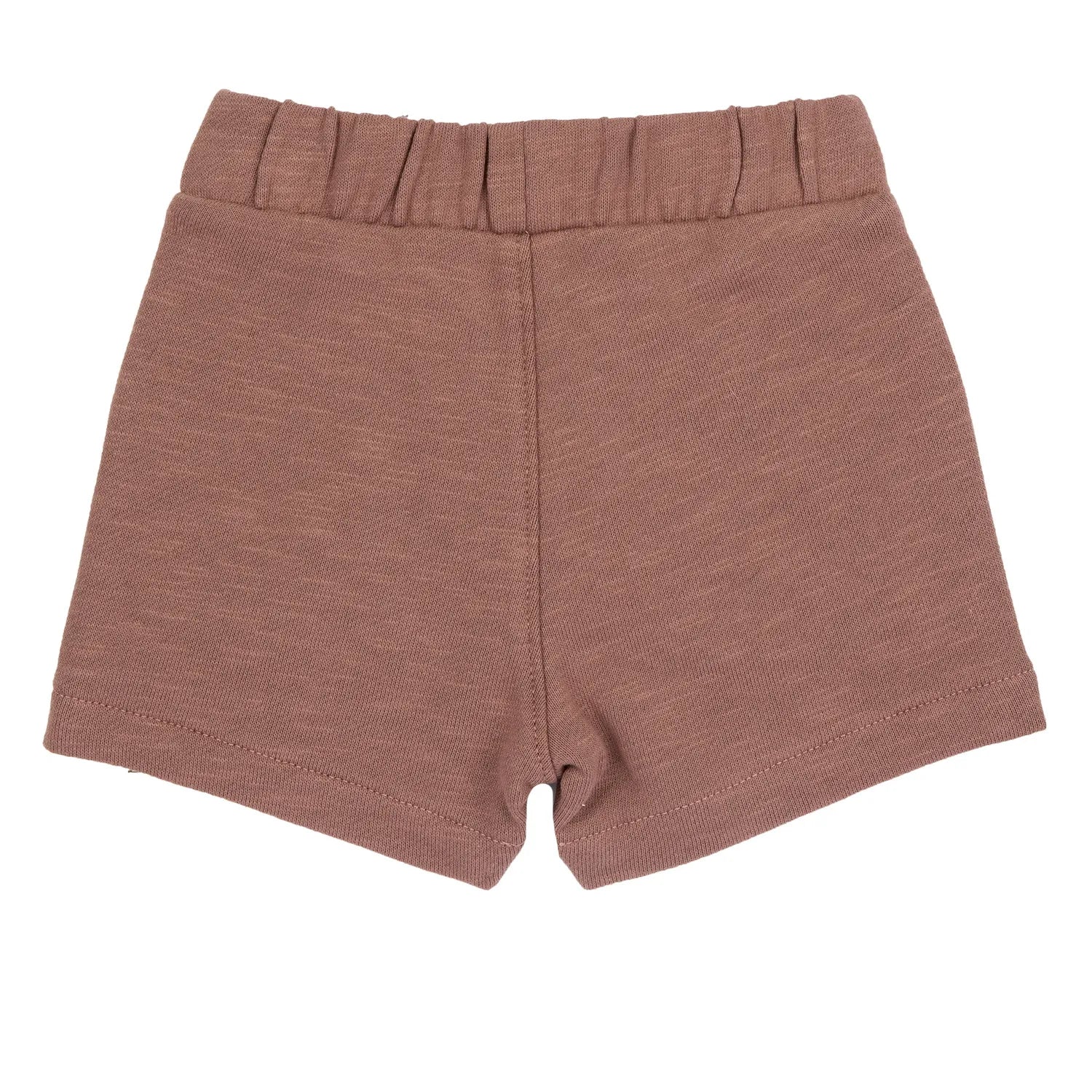 Boys Light Brown Solid Shorts