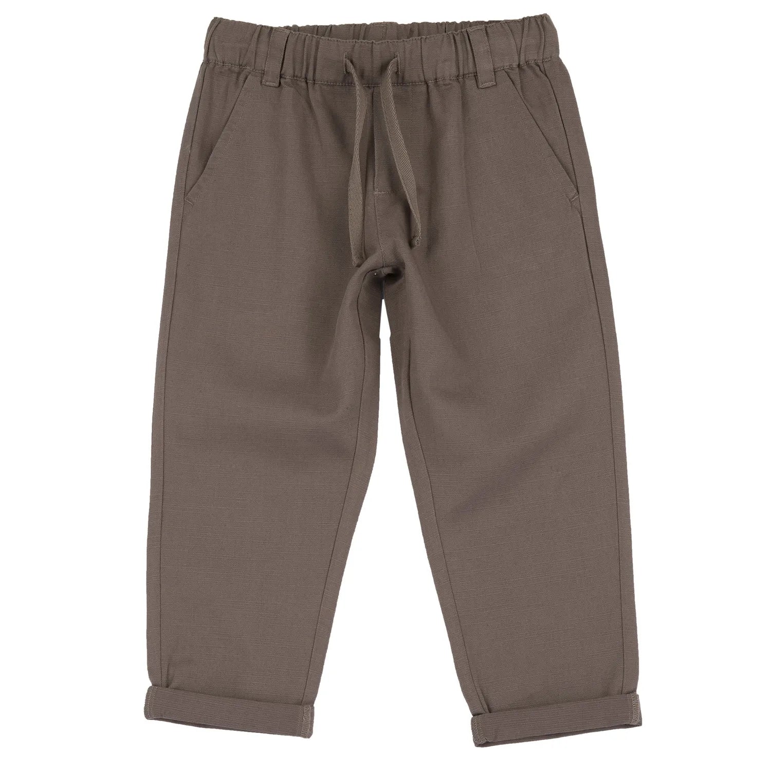 Boys Light Brown Solid Trouser